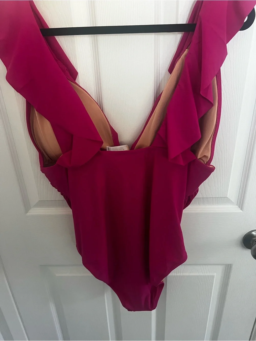 J.‎ Crew Magenta Ruffle One-Piece Swimsuit